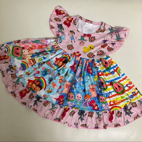 Cocomelon cute pink twirl colorful dress - Picture 2 of 6